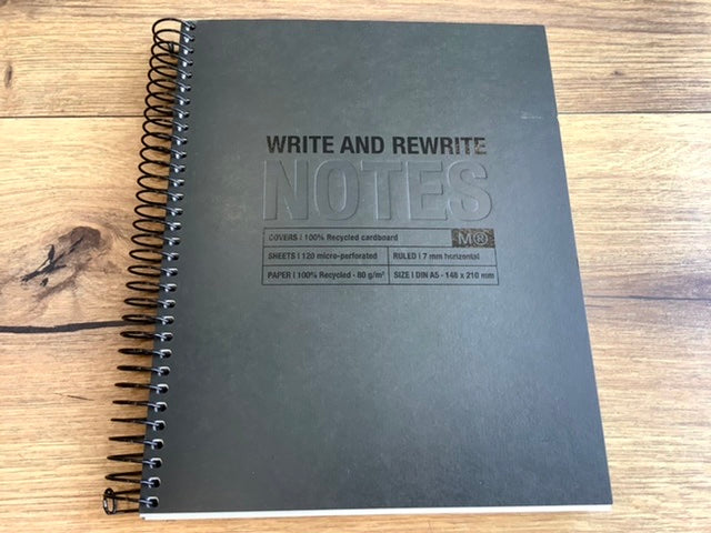 Spiralbuch A5 Recycling 120 Blatt „Notes“°