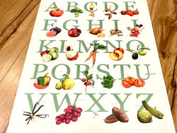 Poster ABC Früchte Alphabet