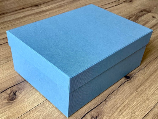 Schachtel Kartonage Denim gerippt Rössler°