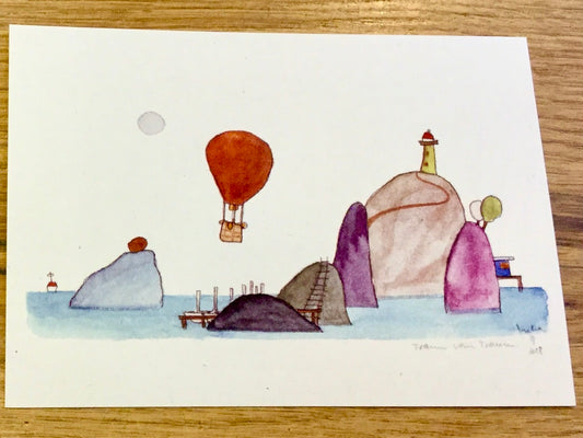 Postkarte Traum vom Traum (Inka Erichsen)
