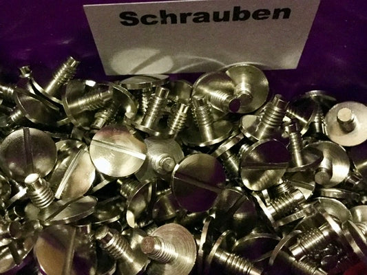 Buchschrauben für Schraubmappen (Edelstahl / silber)