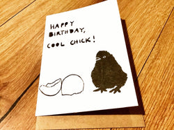 Briefkarte Happy Birthday Cool Chick