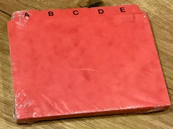 Kartei-Register A-Z A6 rot