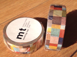 mt washi tape mosaic greyish - Polly Paper