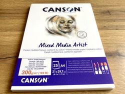 Zeichenblock A4 Canson Baumwolle Mixed Media Artist°