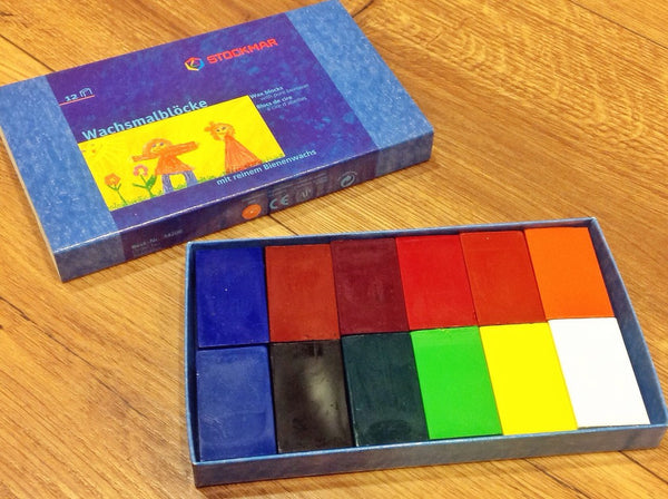 Wachsmalblöcke 12er-Karton-Etui Stockmar - Polly Paper