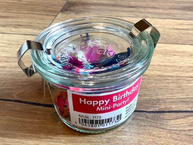 Mini-Party im Glas (Weck) Geburtstag