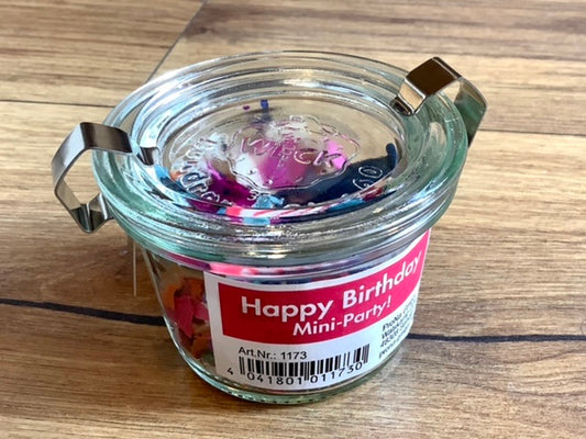 Mini-Party im Glas (Weck) Geburtstag
