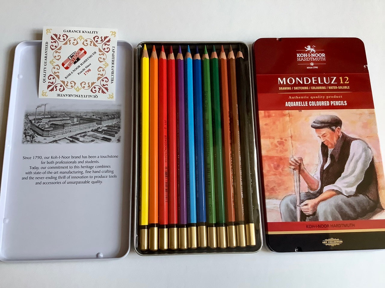 Aquarell-Farbstifte im Metalletui Mondeluz KOH-I-NOOR°