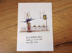 Postkarte Bootshaltestelle (Erichsen) - Polly Paper