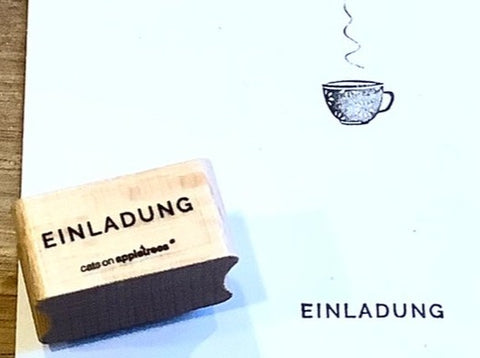 Stempel „EINLADUNG“ (Cats on appletrees)