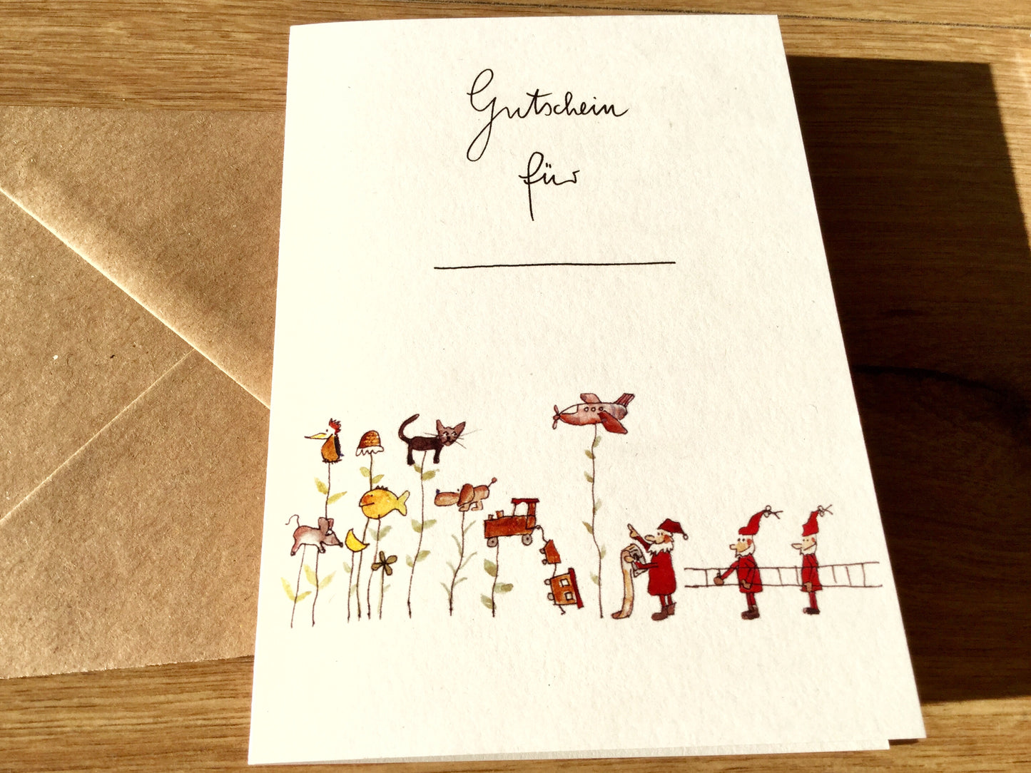 Briefkarte Weihnachtsgutschein (Erichsen)