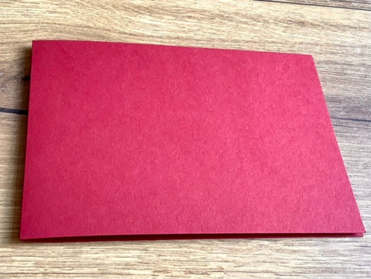 Klappkarte B6 quer dunkelrot 11,5x16,5cm