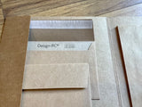 Briefpapier-Set 10xA4 10DL braun Design-RC