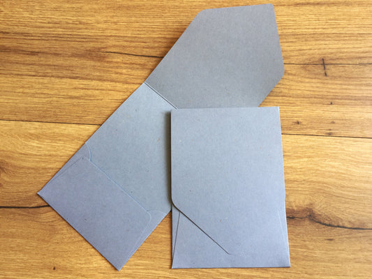 Pocket-Kuvert denim 240g Rössler 12x17cm