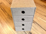 Schubladenbox 4er S.O.H.O. A5 Hazelnut Rössler