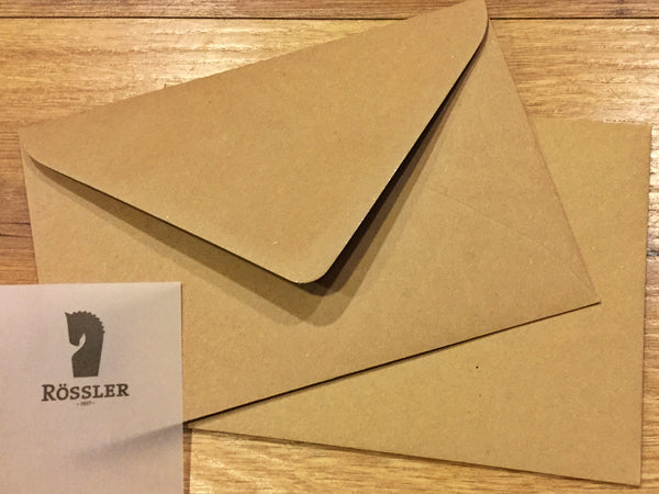 B6-Kuvert kraft einzeln braun Rössler Paperado°