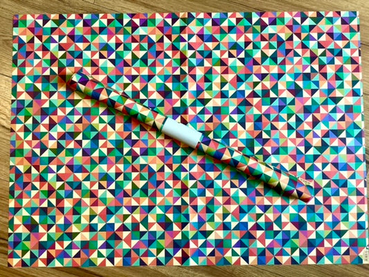 Geschenkpapier Geometrik 50x70cm recycelt