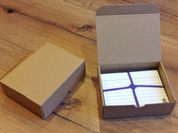 Kartei-Box A7 braun Schachtel 11x9x4 SW - Polly Paper