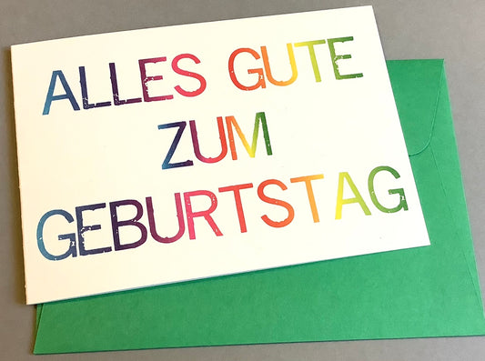 Klappkarte Alles Gute zum Geburtstag PP