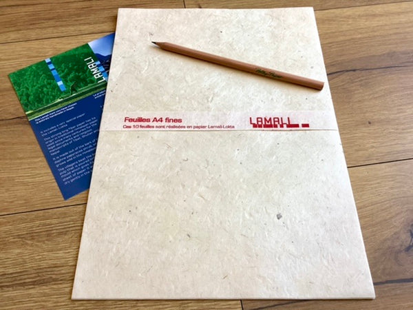Papier 10 Blatt handgeschöpft A4 Lokta Lamali