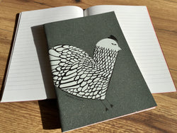 Notizheft A5 Huhn Recyclingleder liniert arbos