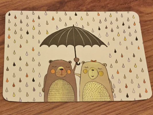 Postkarte Bärenschirm (Gutrath)