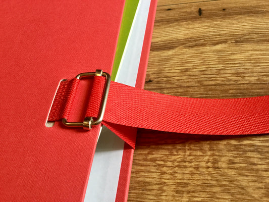 Dokumentenmappe Aktenmappe rot mit Band