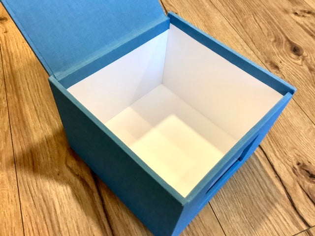 Fotobox Geschenkbox Leinen°