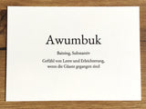Postkarte Wortschatzkarte daniels cards 2°