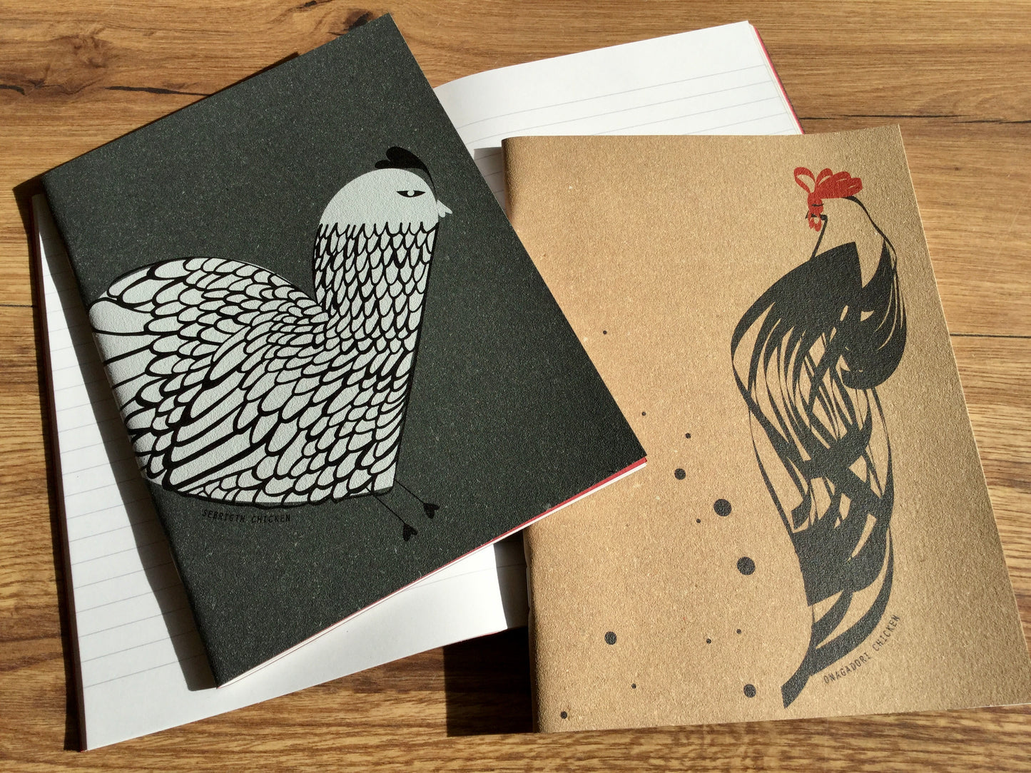 Notizheft A5 Huhn Recyclingleder liniert arbos