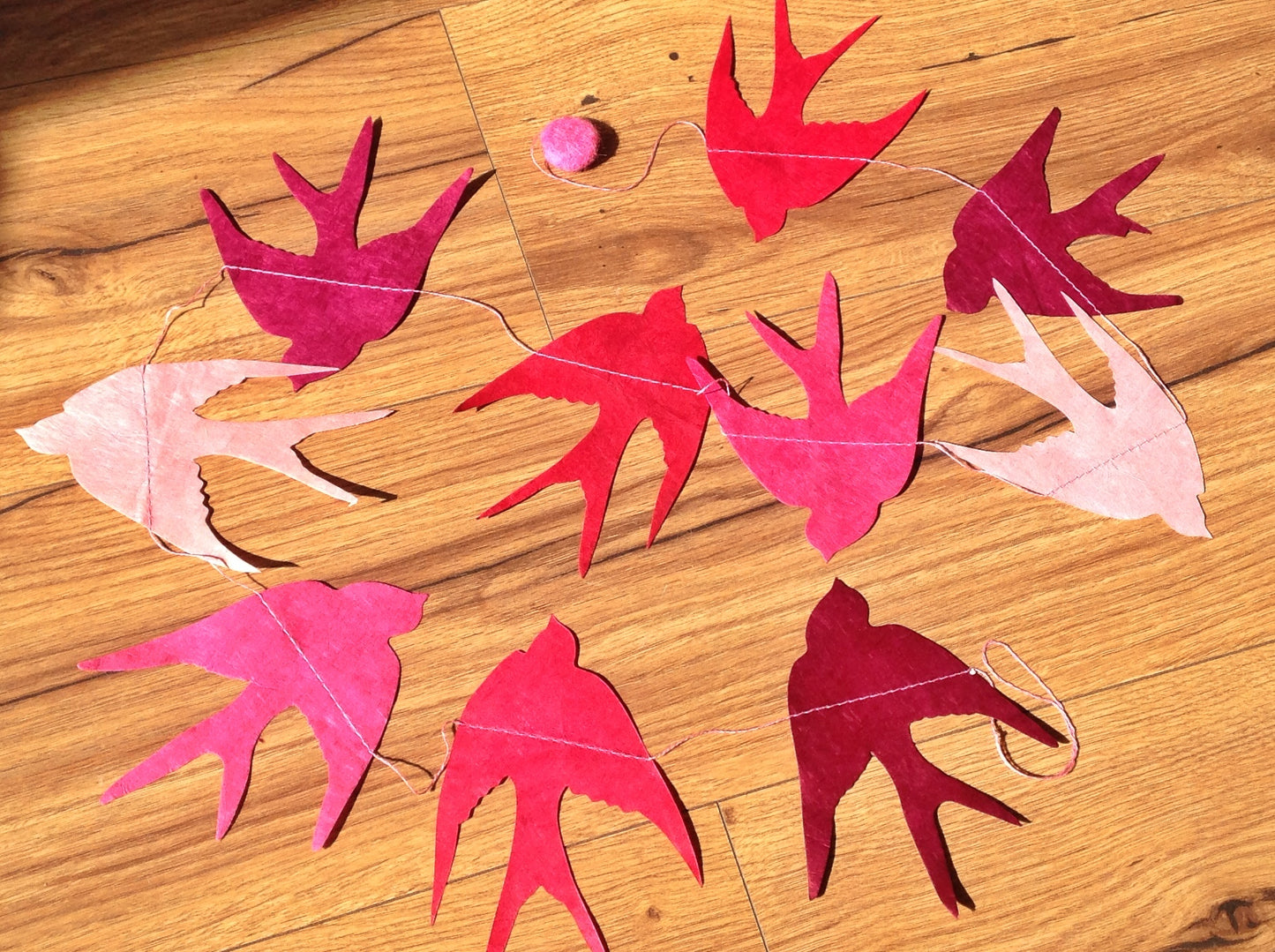 Girlande Papier-Mobile Schwalben Lamali°