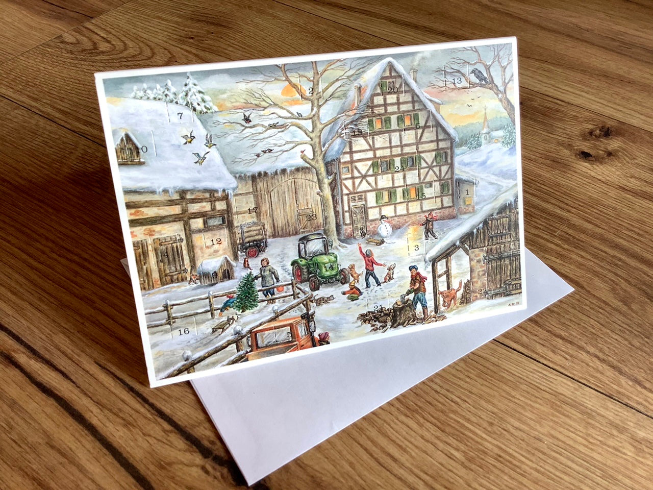 Adventskalender-Klappkarte A6/C6 Sellmer°