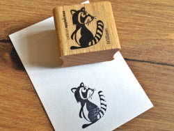 Waschbär Stempel (Cats on appletrees)°