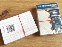 Karteikarten liniert weiß 100St.°