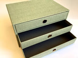 Schubladenbox 3er A4 salbeigrün S.O.H.O. Rössler