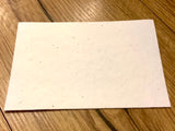 Samenpapier A6 Karte blanko