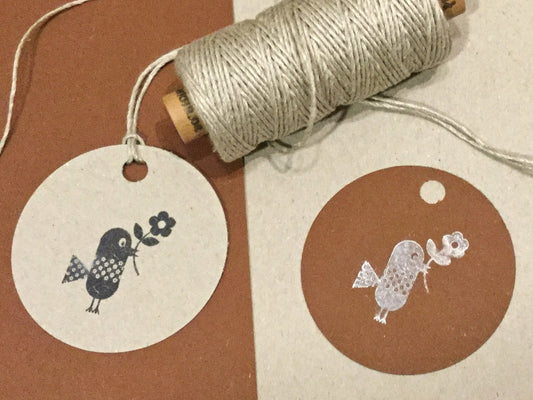 Stempel Vogeldame Kleo 3x3cm (Bordschätze)