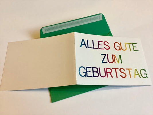 Klappkarte Alles Gute zum Geburtstag PP