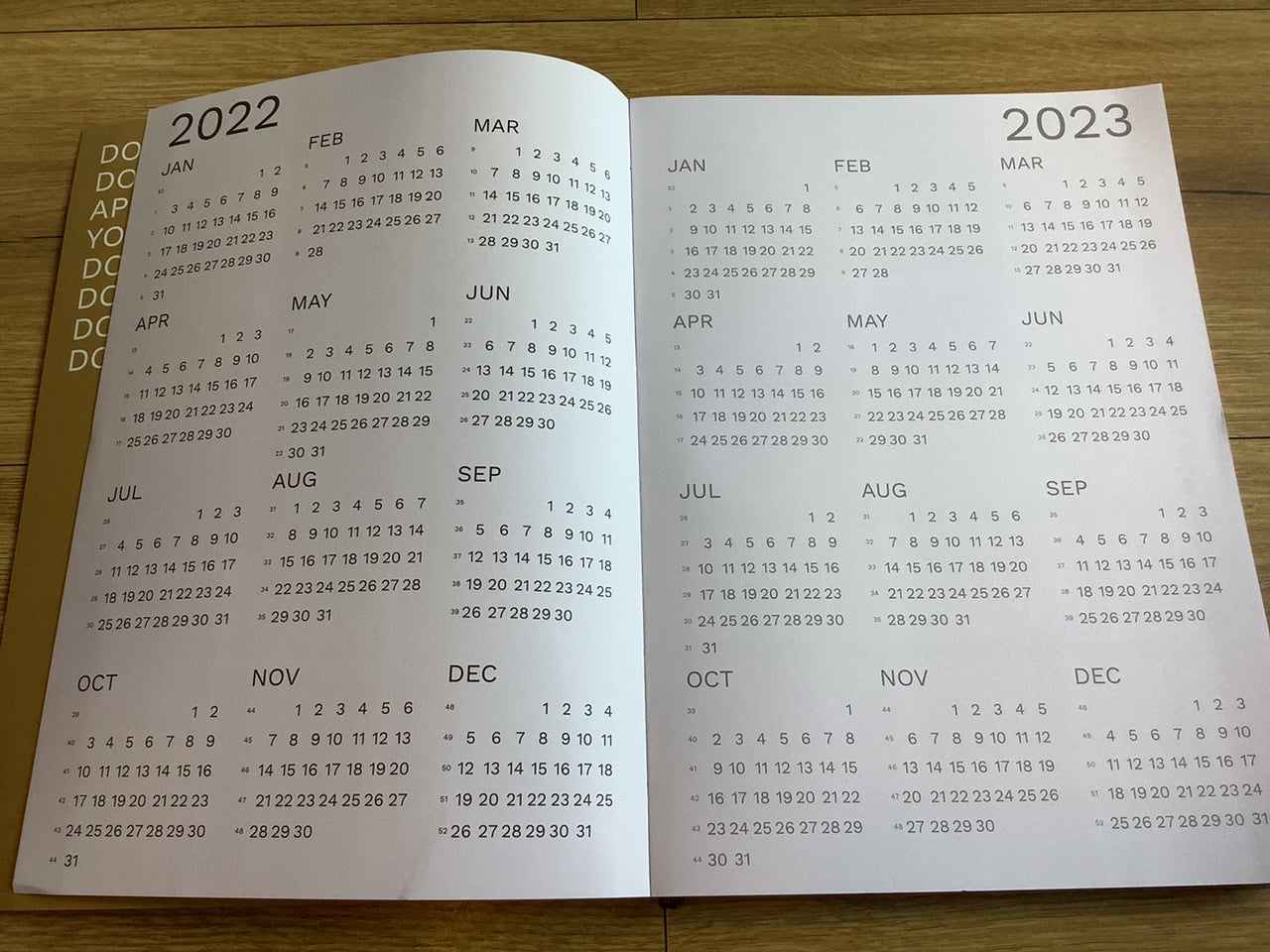 Wochenplaner A5 Octàgon kraftbraun 2026