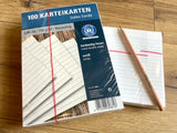Karteikarten liniert weiß 100St.°