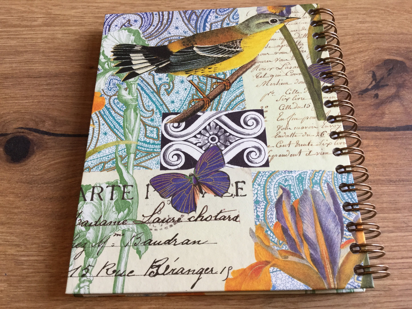 Spiral-Notizbuch Vogel 12x15 blanko