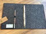 Ringmappe Recyclingleder A4 braun 4-Ring (Donau)