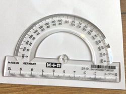 Winkelmesser 180° (halb) 10cm M+R