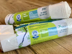 Müllbeutel weiß recycelt 20l / 35l°