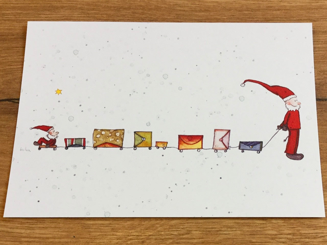 Postkarte Weihnachtsbriefbahn (Erichsen)