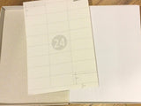 Etiketten 24/Bg. (64,6x33,8mm mit Rand)°