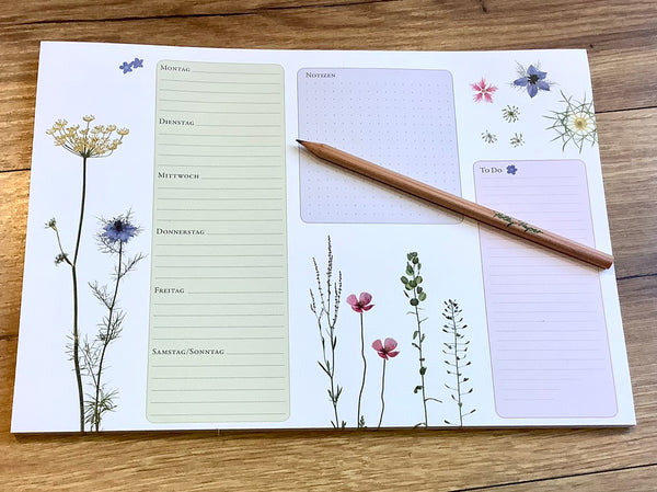 Wochenplaner A4 "Nigella" 50 Blatt