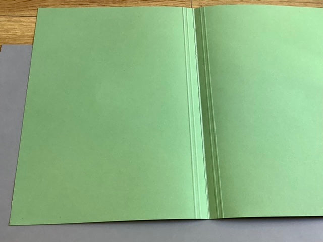 Grüner Aktendeckel von FALKEN aus Recyclingkarton - erhältlich bei Polly Paper - Umweltfreundliche Schreibwaren / Bürobedarf in Berlin-Mitte