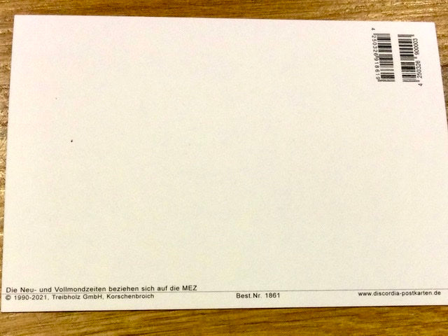 Mondkalender Postkarte A6 2026